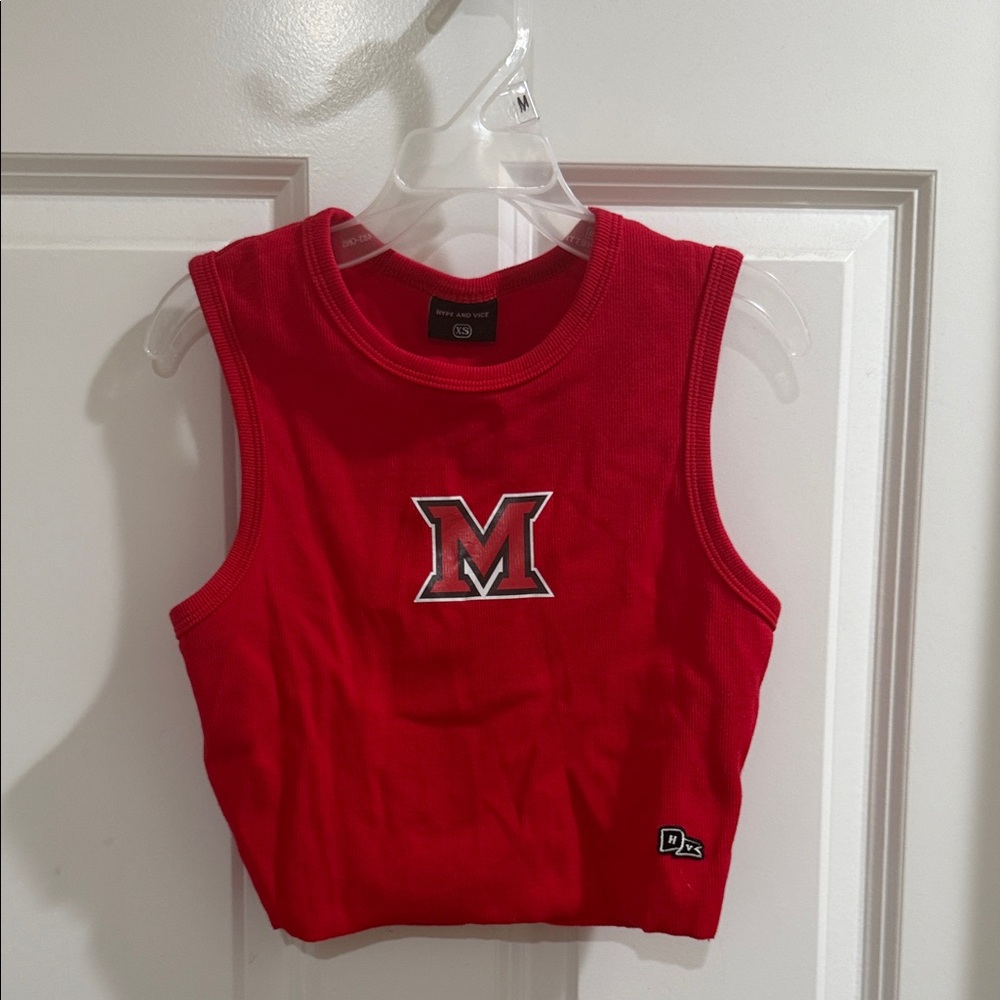 Hype and Vice Red Miami University Top